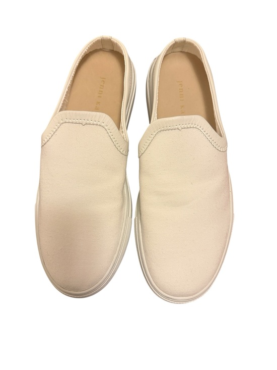 Jenni Kayne Shoes - Jenni Kane Women’s White Slip-On Casual Canvas Mule Sneakers Sz 8